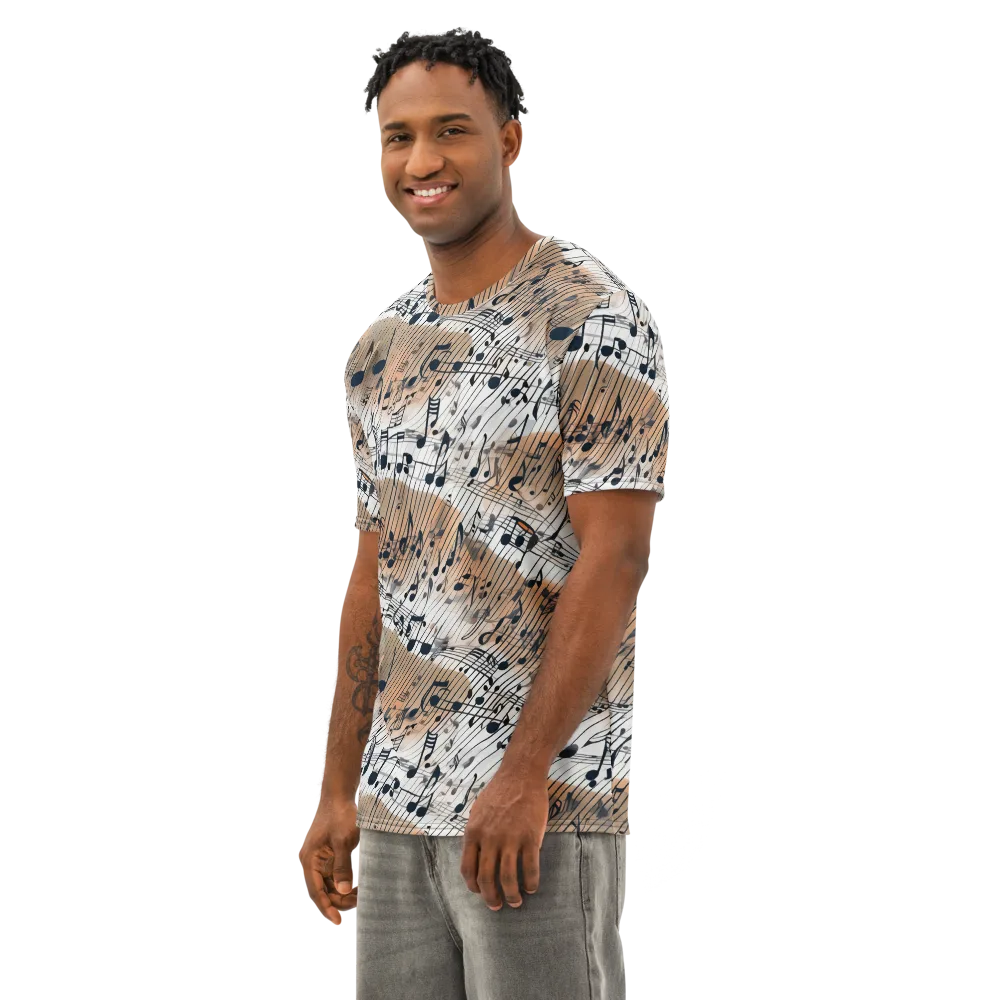 Sonic Drift on Men's Cotton Crew Neck T-Shirt — Left Front