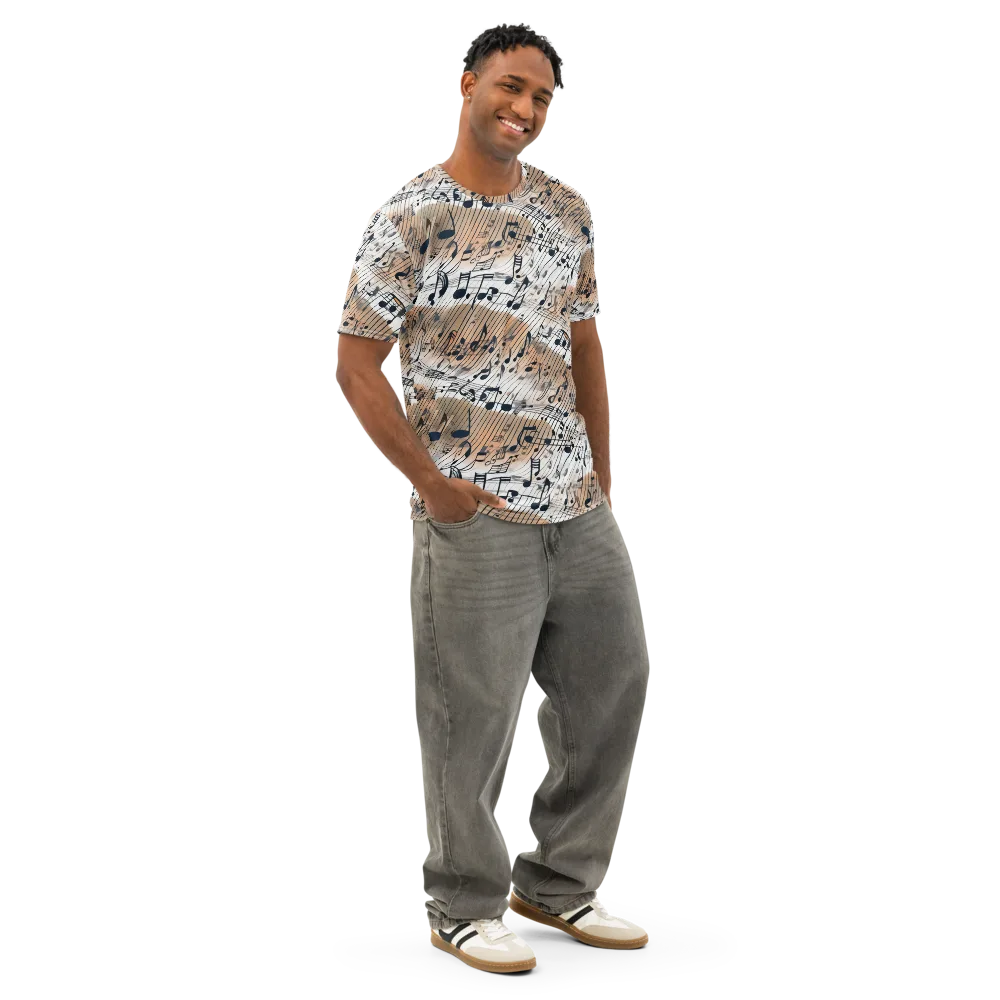 Sonic Drift on Men's Cotton Crew Neck T-Shirt — Right Front