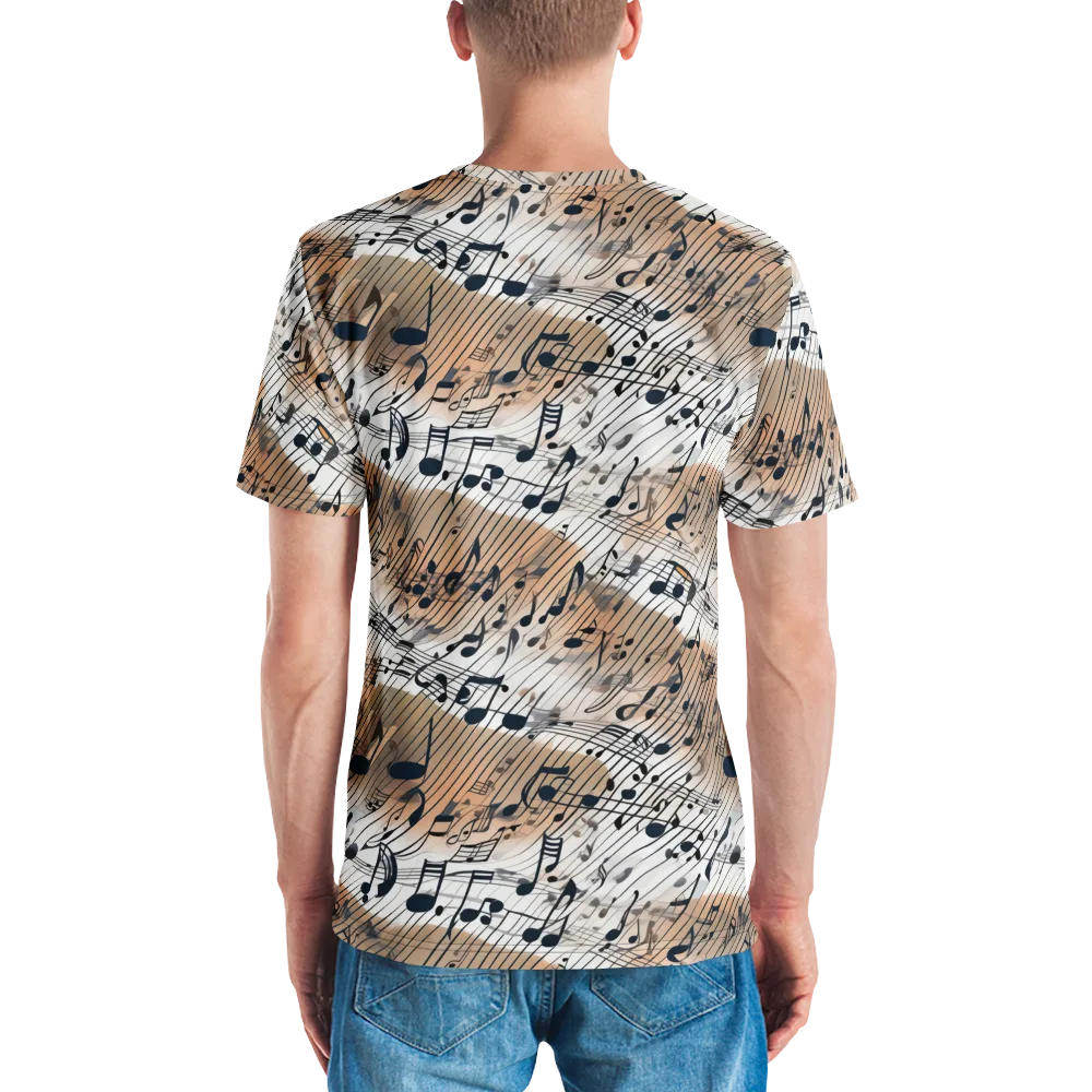Sonic Drift on Men's Crew Neck T-Shirt — Back