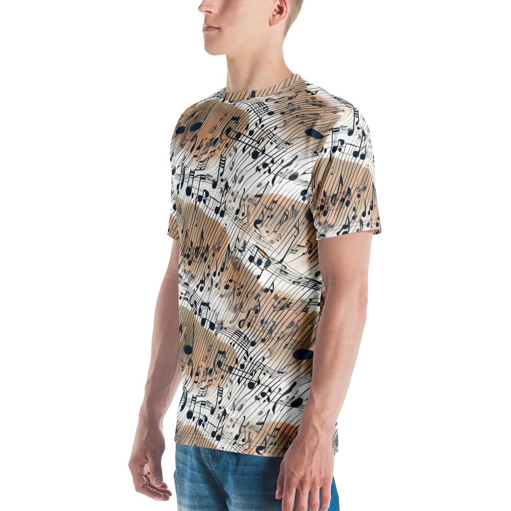 Sonic Drift on Men's Crew Neck T-Shirt — Left