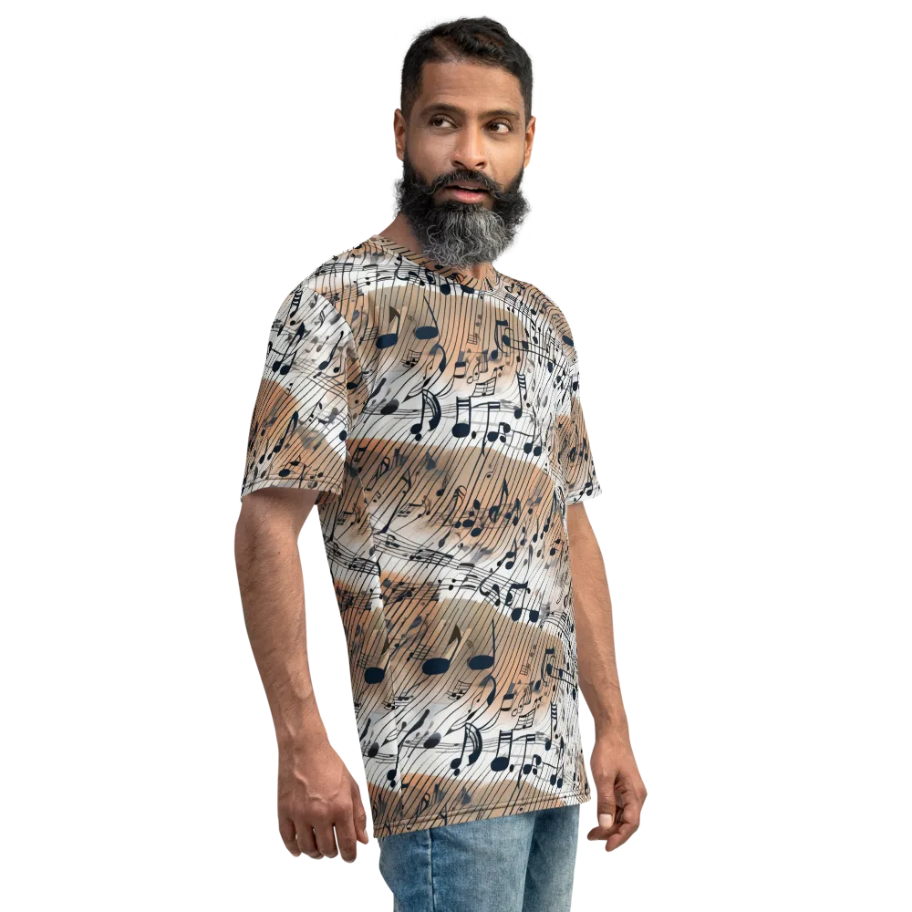 Sonic Drift on Men's Crew Neck T-Shirt — Right