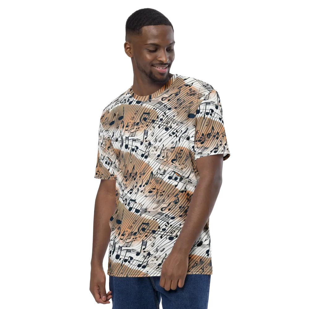 Sonic Drift on Men's Crew Neck T-Shirt — Left