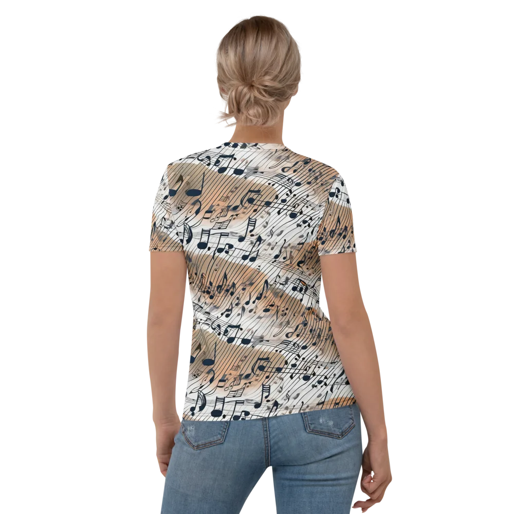 Sonic Drift on Women's Crew Neck T-Shirt — Back