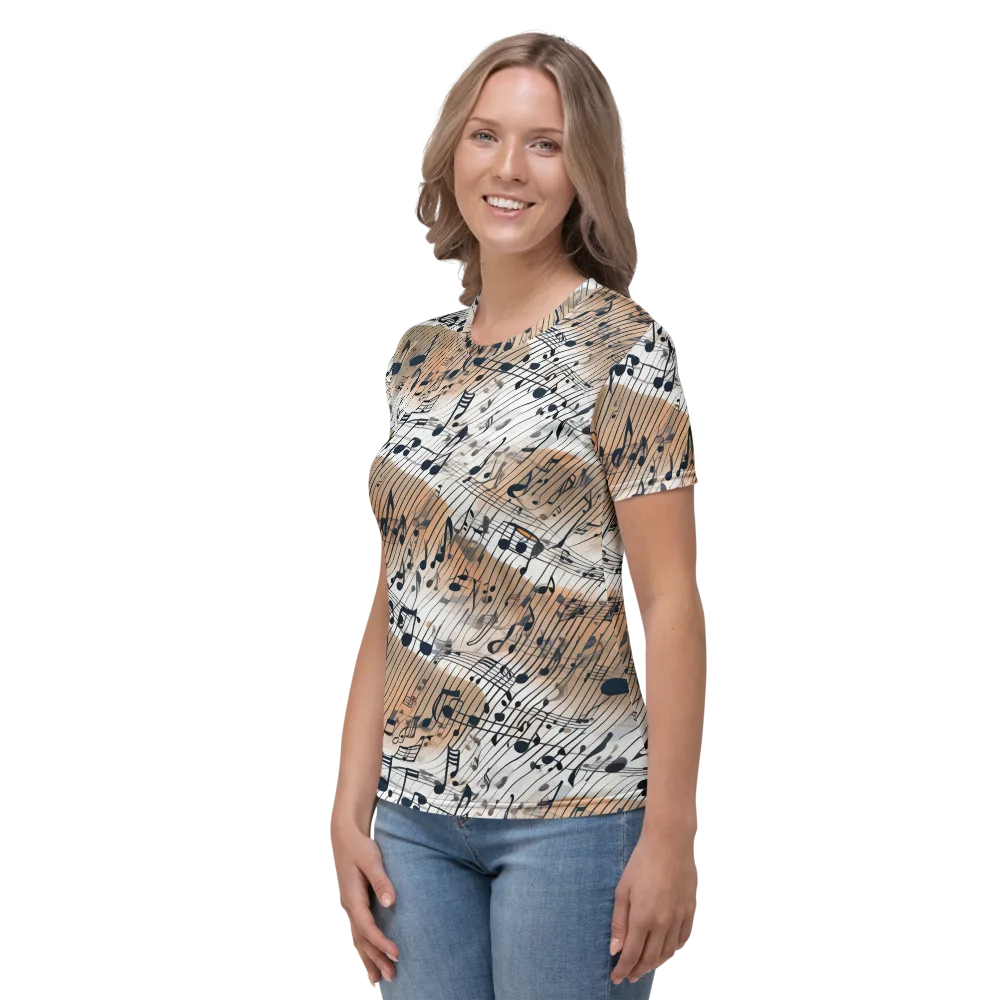Sonic Drift on Women's Crew Neck T-Shirt — Left