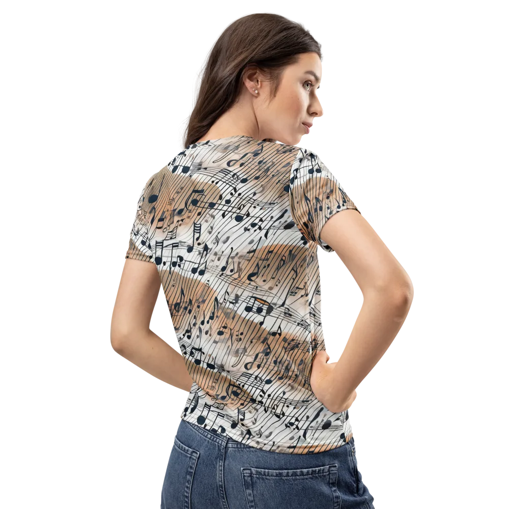 Sonic Drift on Women's Crew Neck T-Shirt — Back