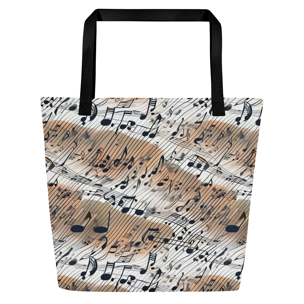 Sonic Drift on Large Tote Bag W/ Pocket — Front