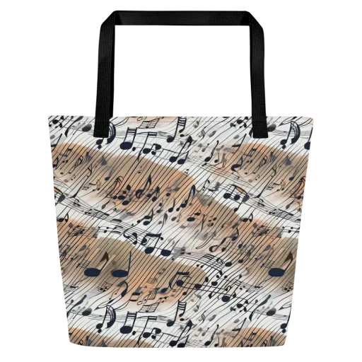 Sonic Drift on a Large Tote Bag W/ Pocket