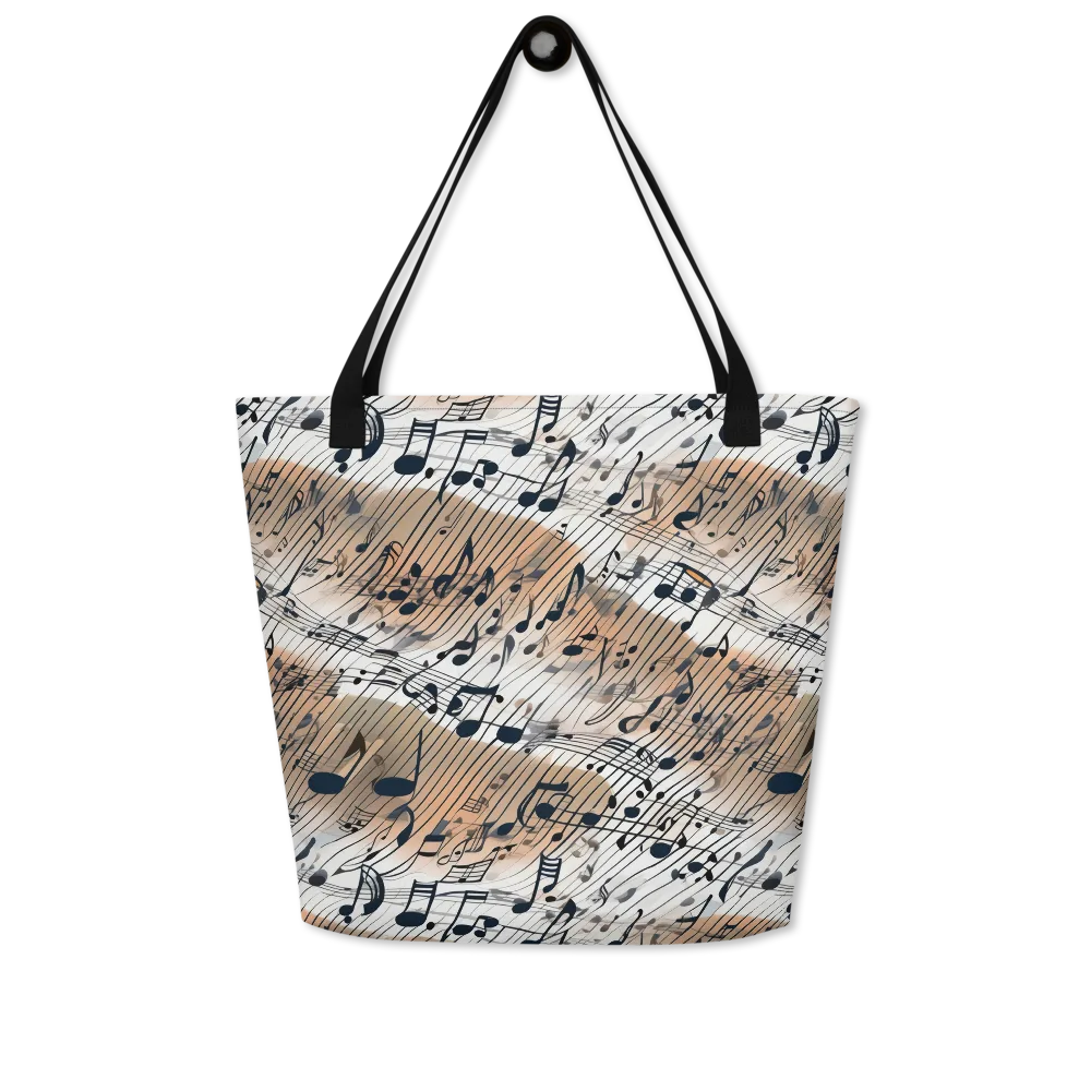 Sonic Drift on Large Tote Bag W/ Pocket — Front