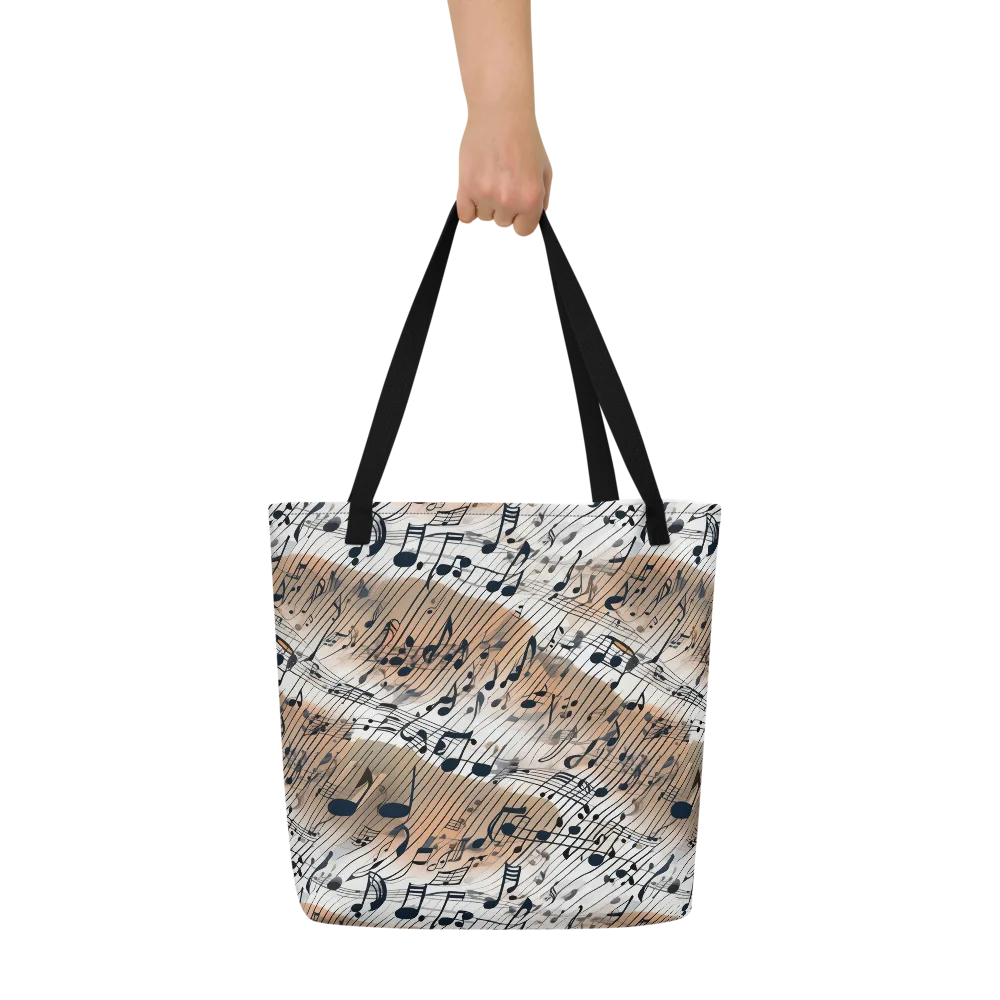 Sonic Drift on Large Tote Bag W/ Pocket — Front