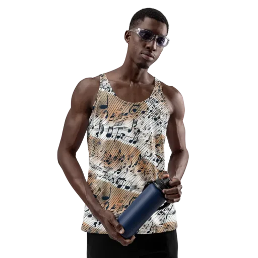 Sonic Drift on a Men's Tank Top