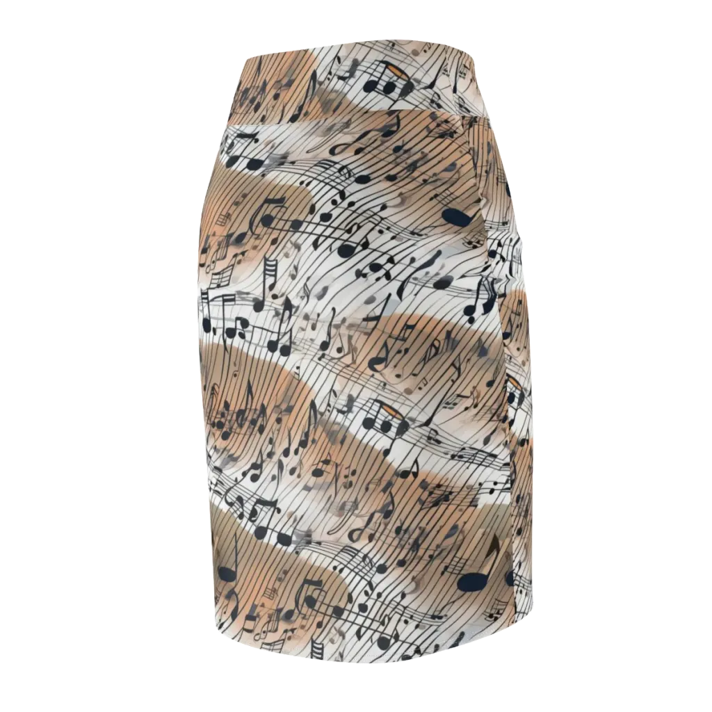 Sonic Drift on Pencil Skirt — Back Side