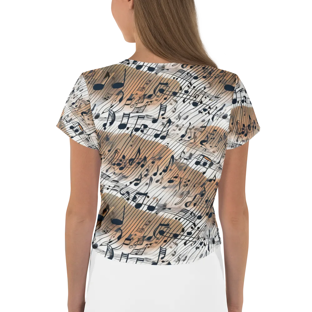 Sonic Drift on Crop Tee — Back