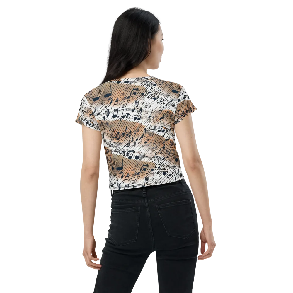 Sonic Drift on Crop Tee — Back