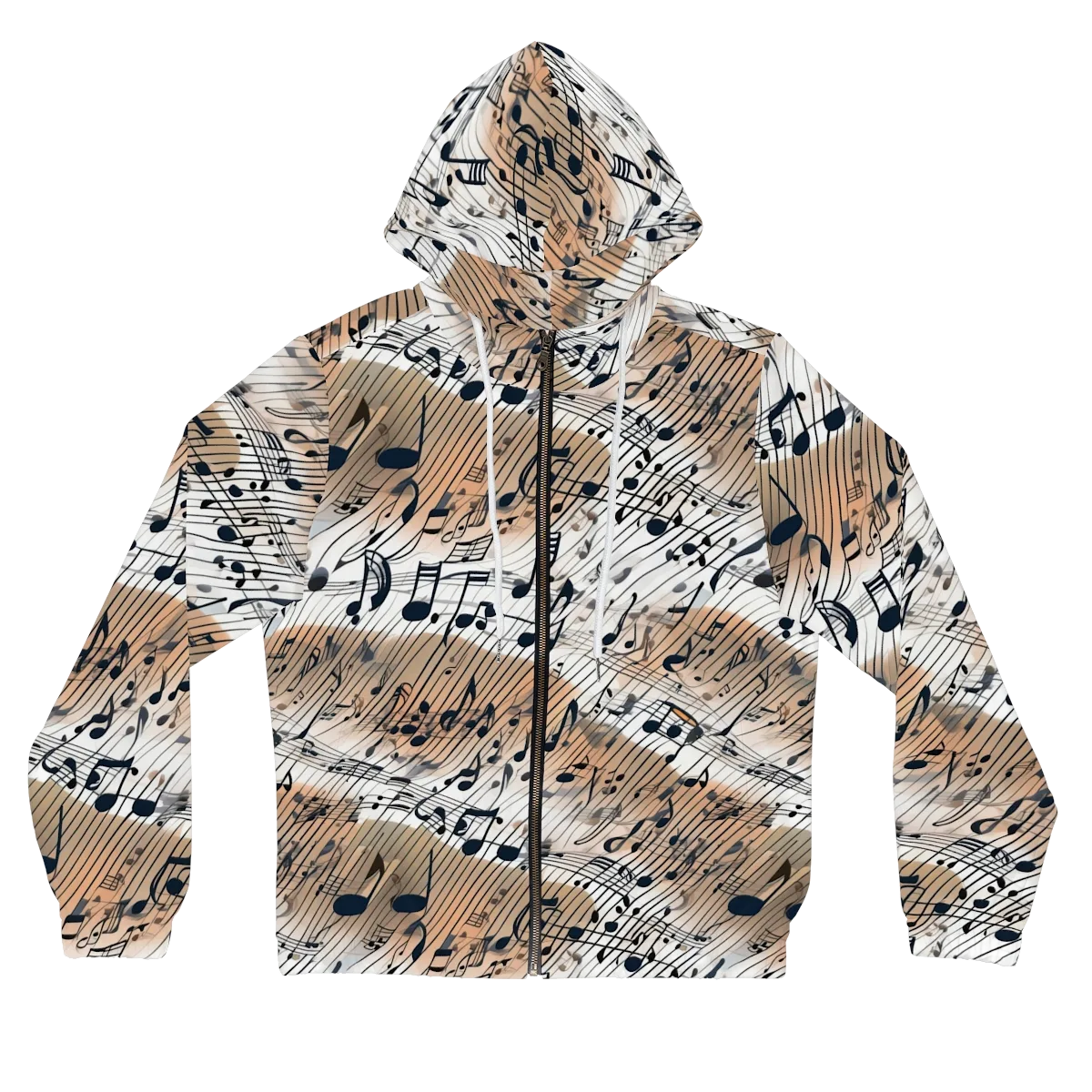 Sonic Drift on Women's Full-Zip Hoodie — Front