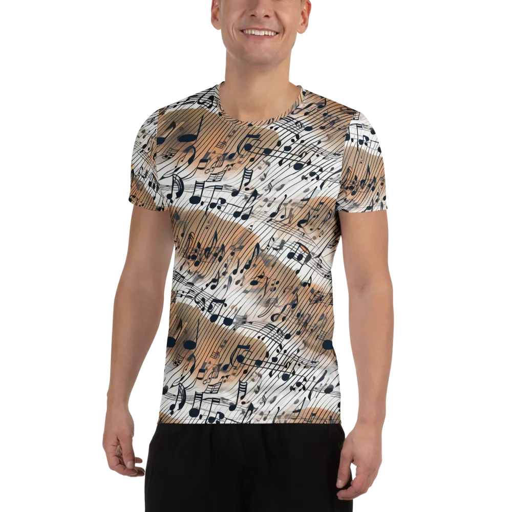 Sonic Drift on Men's Athletic T-Shirt — Front