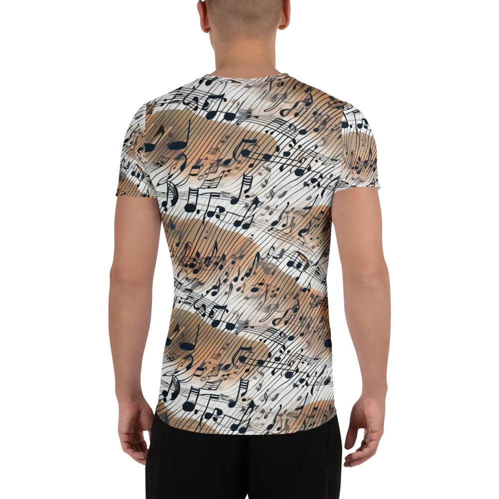 Sonic Drift on Men's Athletic T-Shirt — Back