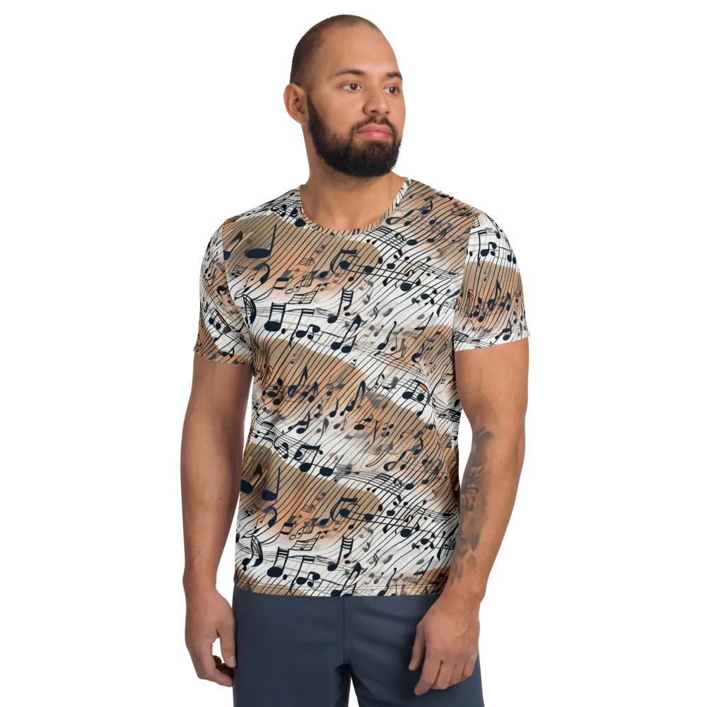 Sonic Drift on Men's Athletic T-Shirt — Front