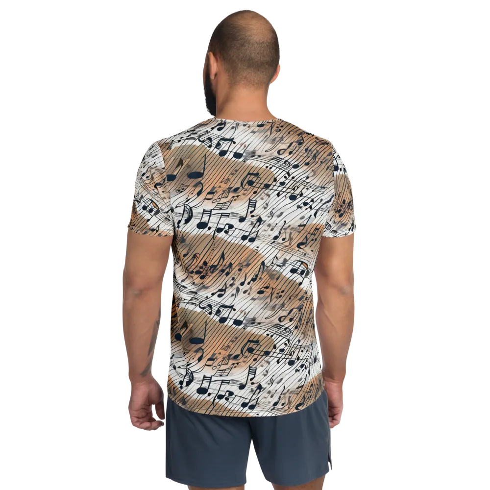 Sonic Drift on Men's Athletic T-Shirt — Back