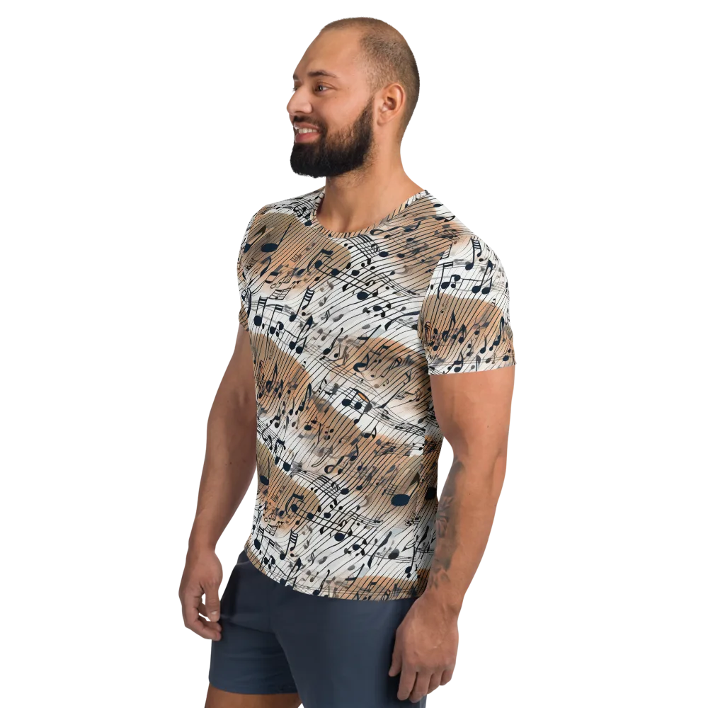 Sonic Drift on Men's Athletic T-Shirt — Left