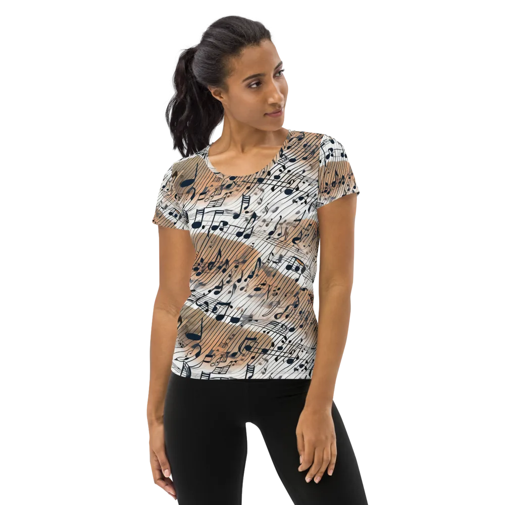 Sonic Drift on Women's Athletic T-Shirt — Front