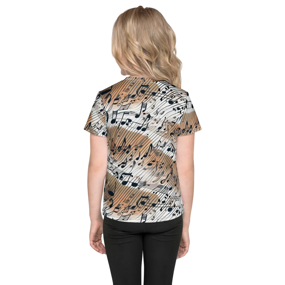 Sonic Drift on Kids Crew Neck T-Shirt — Back