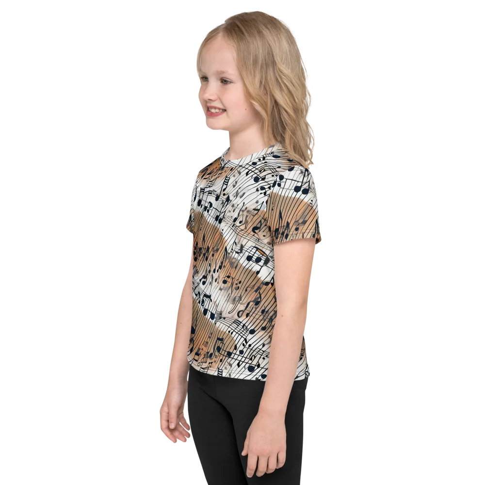 Sonic Drift on Kids Crew Neck T-Shirt — Left