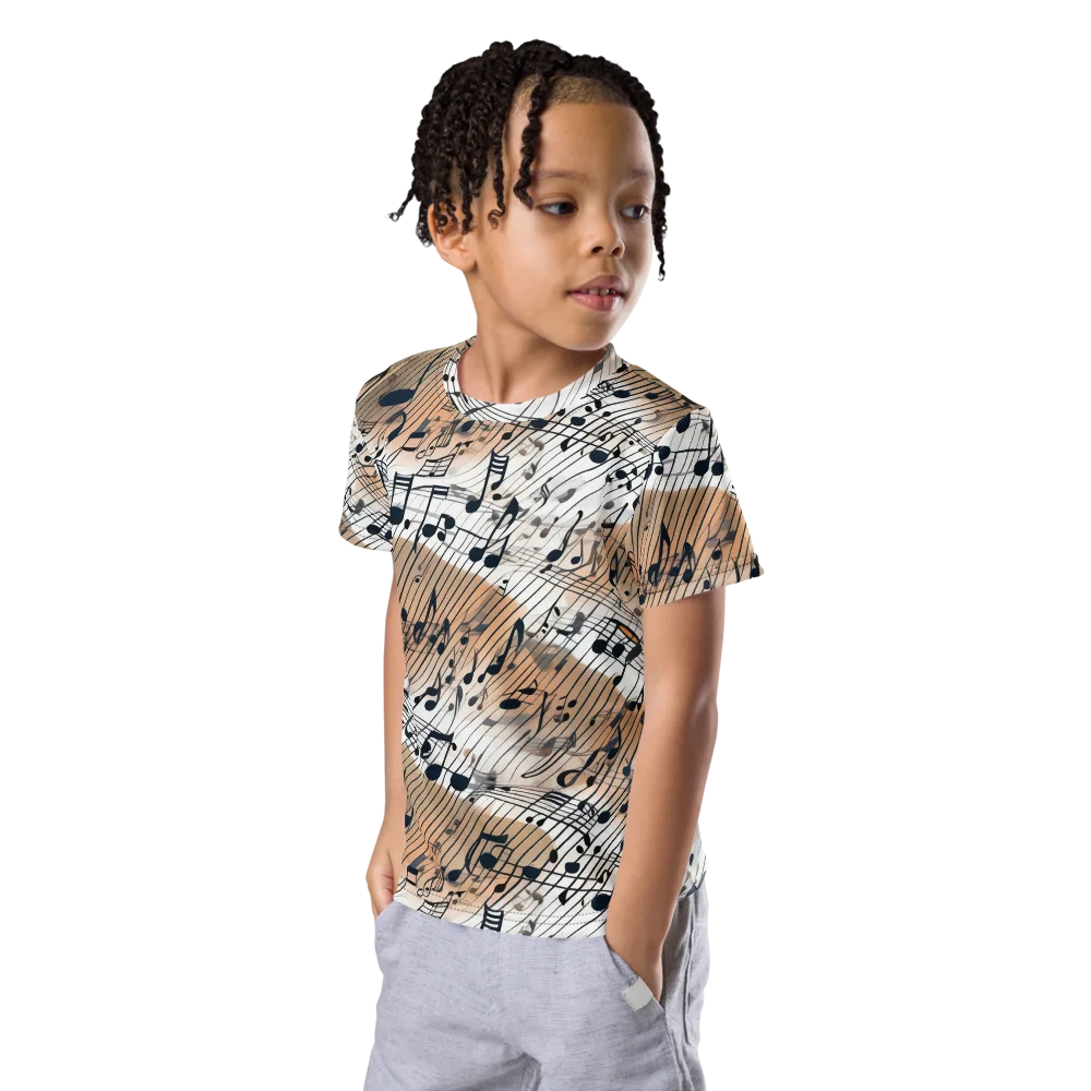 Sonic Drift on Kids Crew Neck T-Shirt — Left Front