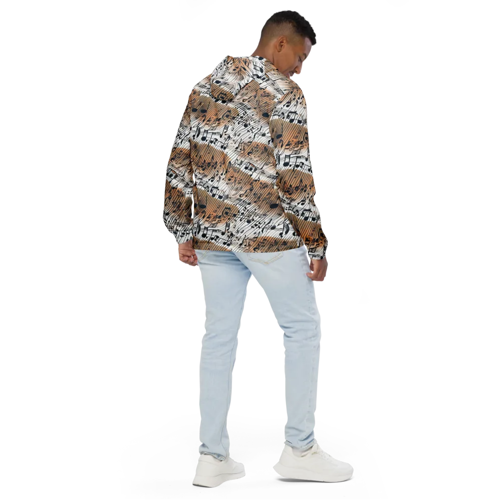 Sonic Drift on Men's Windbreaker — Back