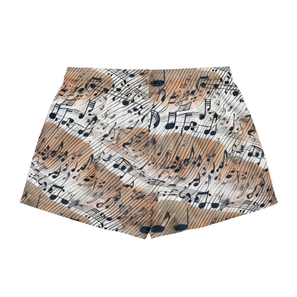 Sonic Drift on Women's Pajama Shorts — Back