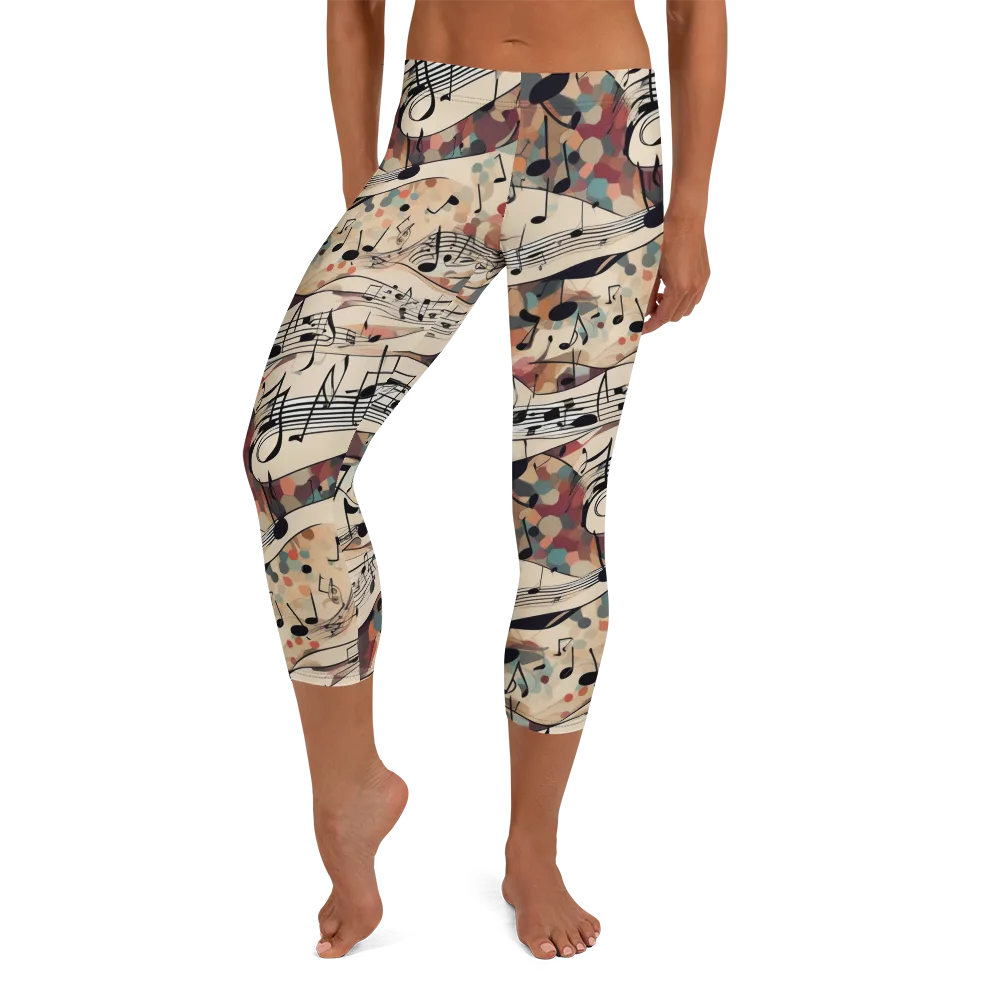 Melody Current on Capri Leggings — Front