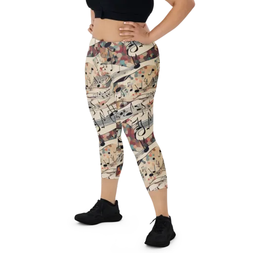 Melody Current on a Capri Leggings