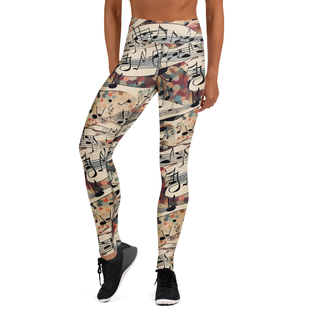 Melody Current on Yoga Leggings — Front