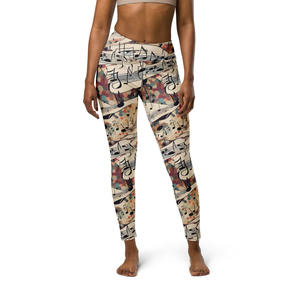 Melody Current on Yoga Leggings — Front
