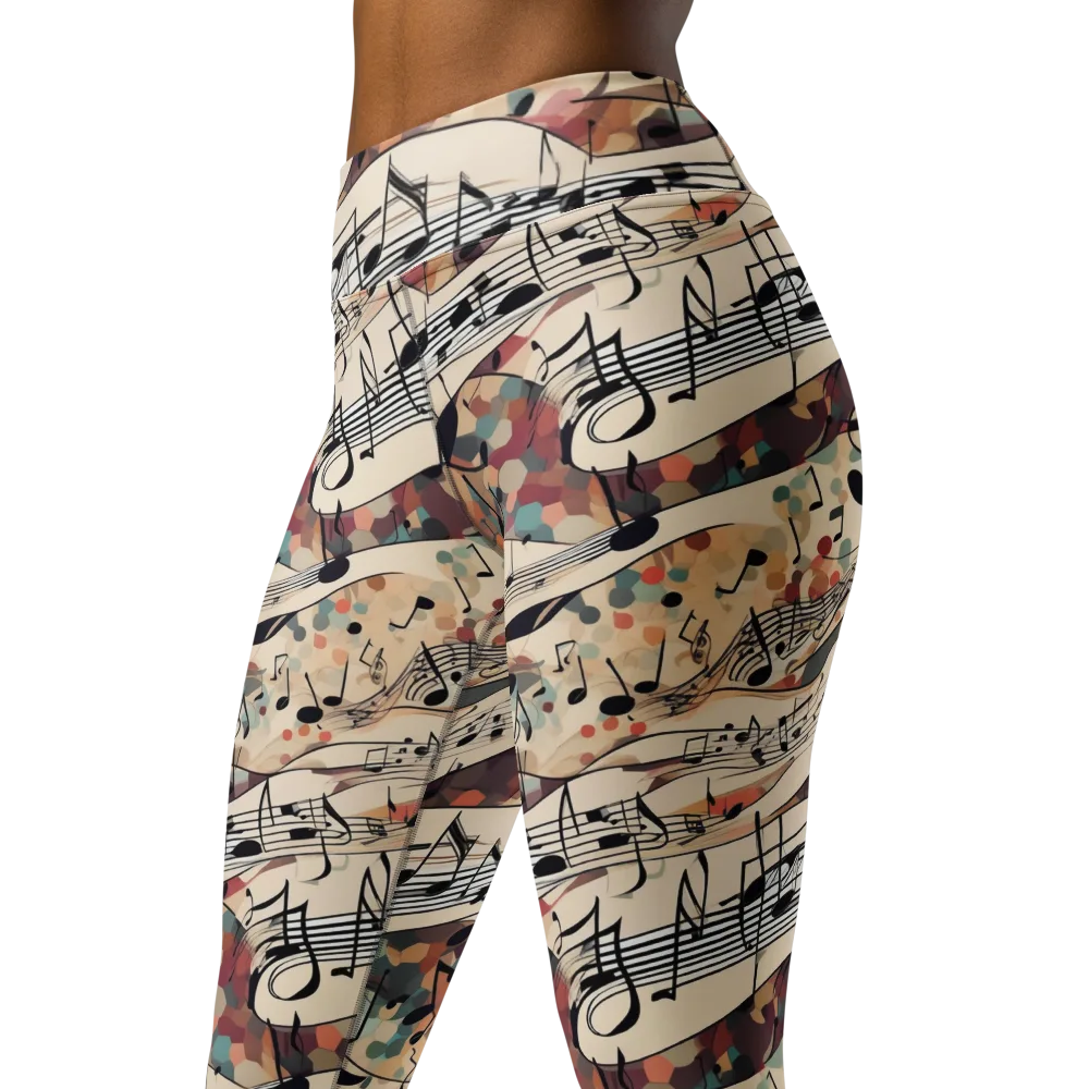Melody Current on Yoga Leggings — Left Front