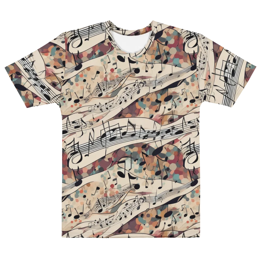 Melody Current on Men's Cotton Crew Neck T-Shirt — Front