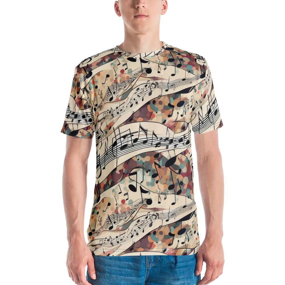 Melody Current on Men's Crew Neck T-Shirt — Front