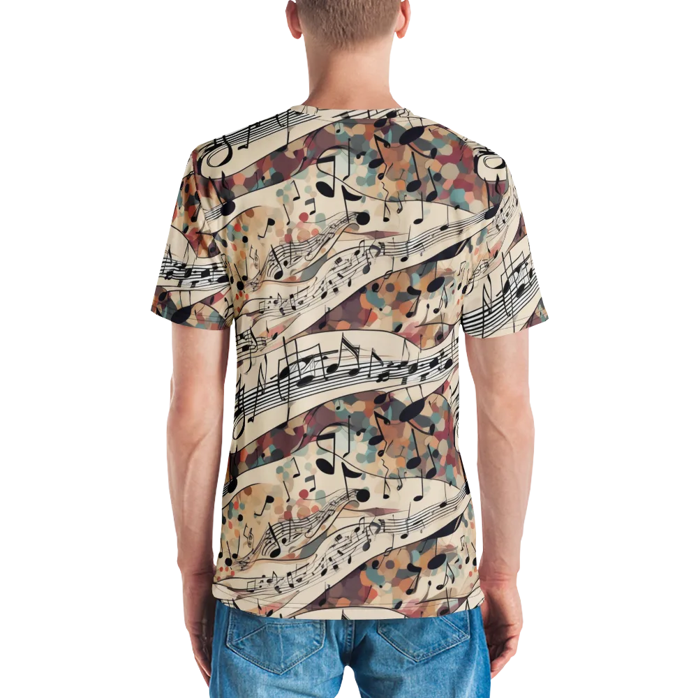 Melody Current on Men's Crew Neck T-Shirt — Back