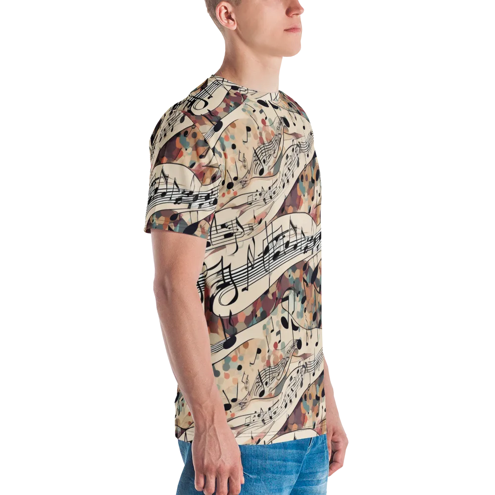 Melody Current on Men's Crew Neck T-Shirt — Right