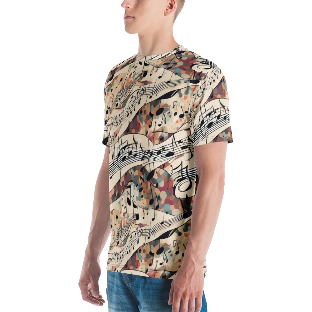 Melody Current on Men's Crew Neck T-Shirt — Left