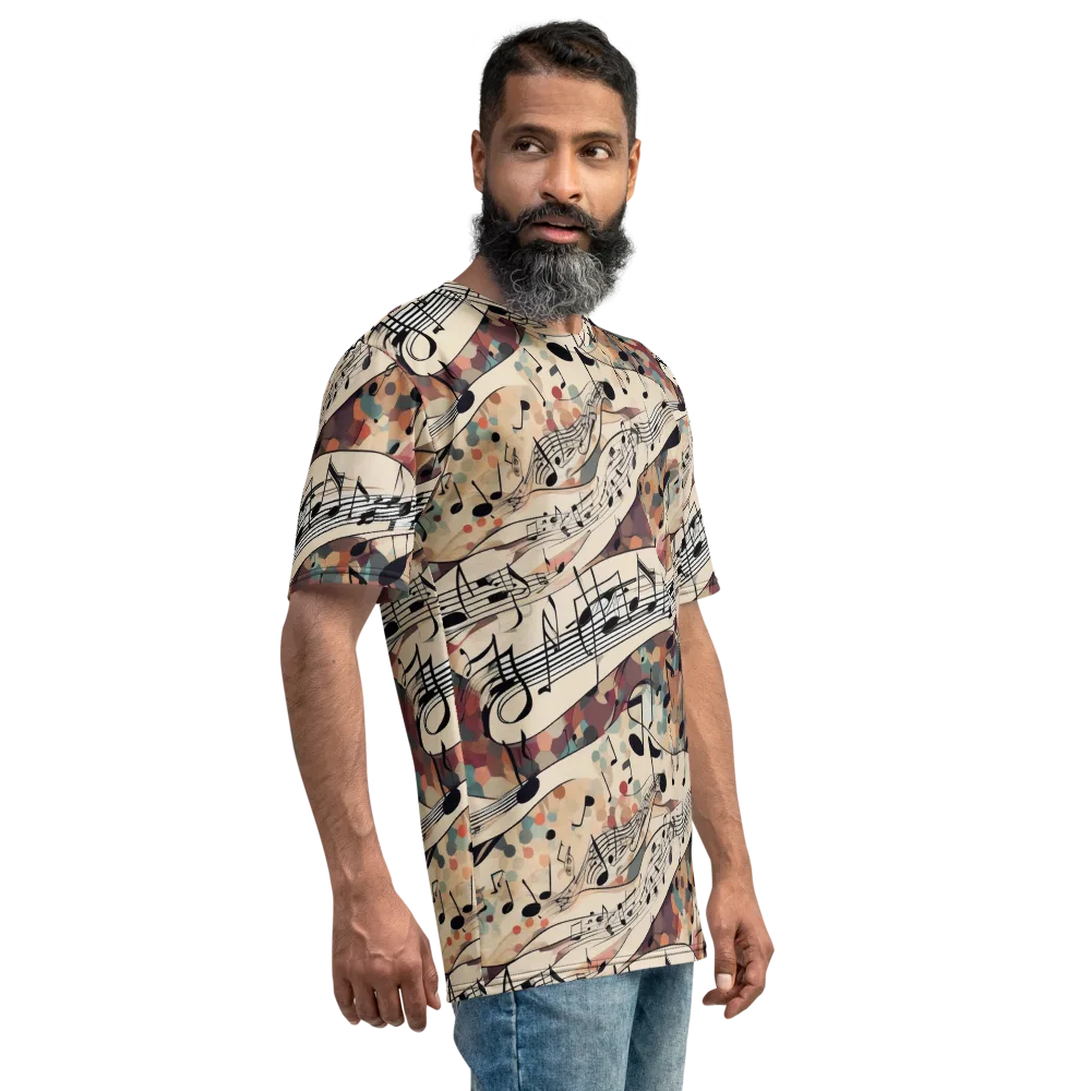 Melody Current on Men's Crew Neck T-Shirt — Right