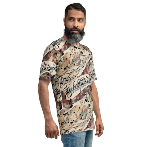 Melody Current on a Men's Crew Neck T-Shirt
