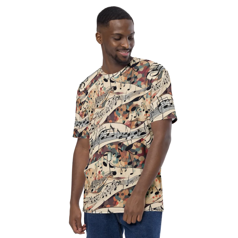 Melody Current on Men's Crew Neck T-Shirt — Left