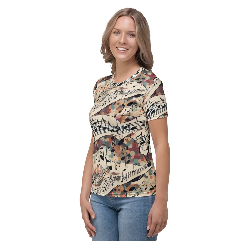 Melody Current on Women's Crew Neck T-Shirt — Left