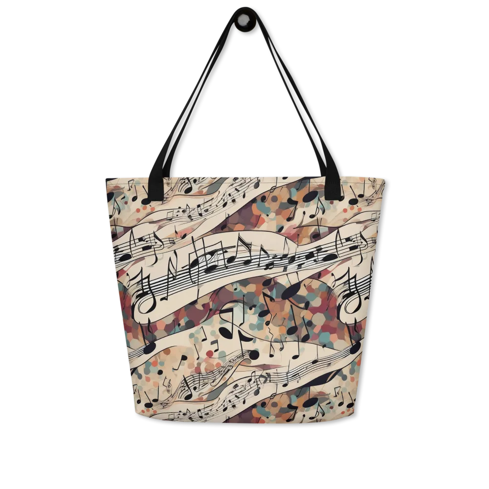 Melody Current on Large Tote Bag W/ Pocket — Front
