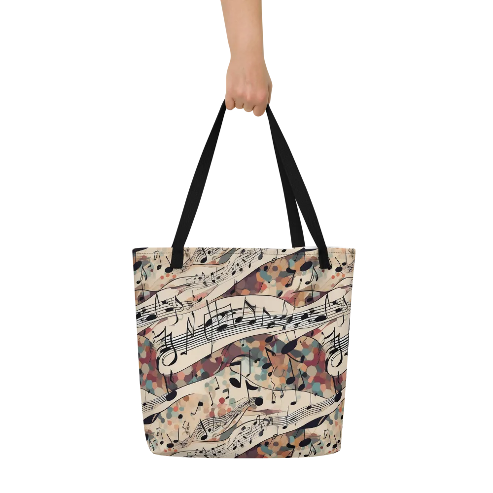 Melody Current on Large Tote Bag W/ Pocket — Front