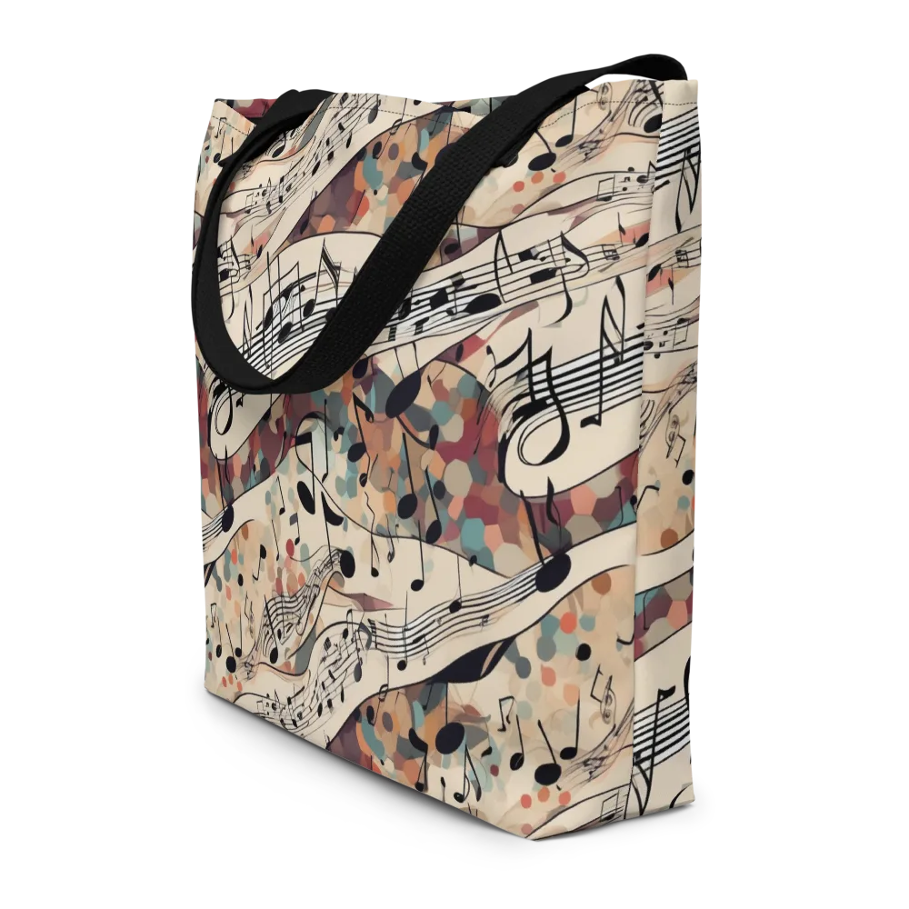 Melody Current on Large Tote Bag W/ Pocket — Front