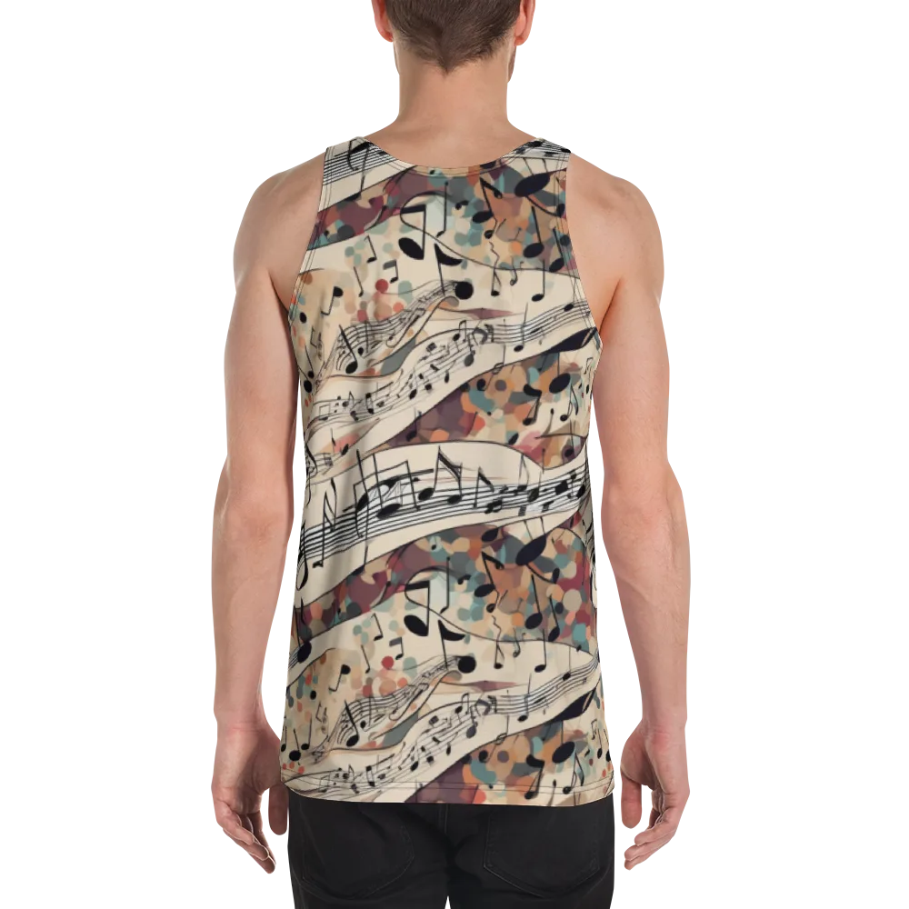 Melody Current on Men's Tank Top — Back