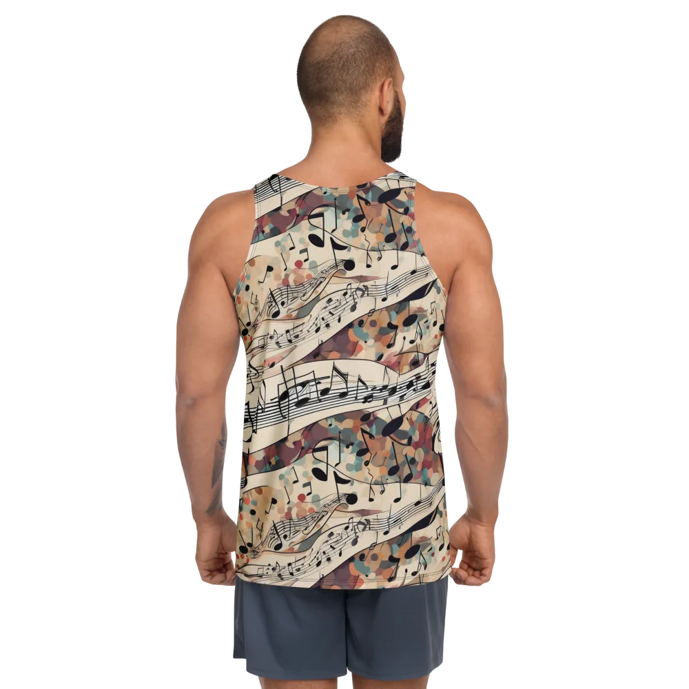 Melody Current on Men's Tank Top — Back