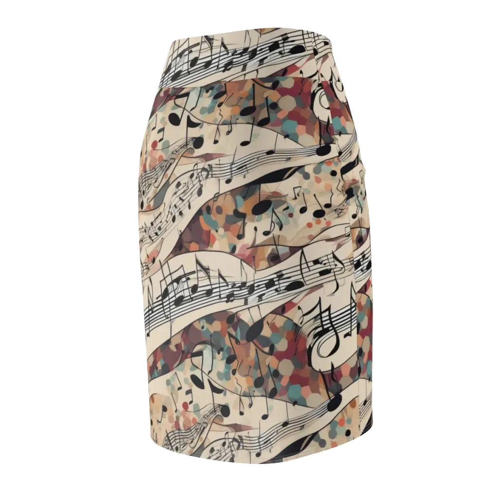 Melody Current on Pencil Skirt — Back Side