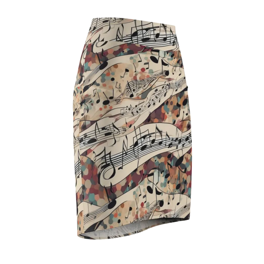 Melody Current on Pencil Skirt — Front Side